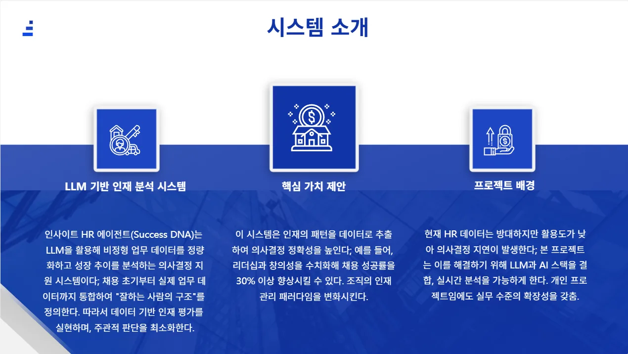 인사이트 HR 에이전트: Success DNA 4페이지